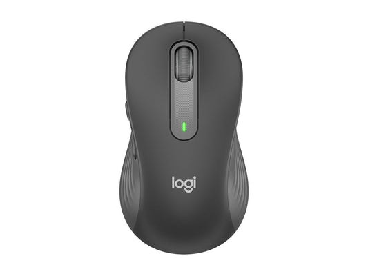 LOGITECH Signature M650 L Mouse large size optical 5 buttons wireless Bluetooth 2.4 GHz Bolt USB receiver graphite
