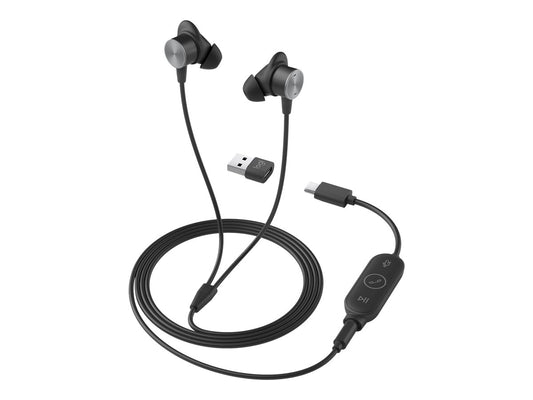 LOGITECH Zone Wired Earbuds UC - Graphite - EMEA
