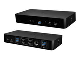 I-TEC Universal Intelligent Dual Display DS 2xHDMI 2xDP 1xGLAN 2xUSB-C Gen2 3xUSB-A Gen2 2xUSB-A Gen1 1xAudio/Mic PD100W KL
