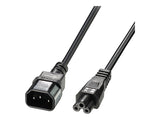 LINDY IEC C14 to C5 Ext Cable IEC C14 to C5 Cloverleaf 5m