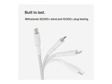 BELKIN BOOST CHARGE USB-C to USB-C 2.0 Cable Braided 1M White