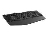 TNB Ergonomic Keyboard With Keypad Ergonomic Wave Form To Optimize Movement Relieves The Wrists