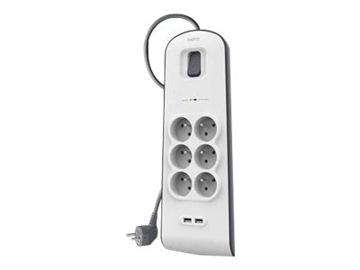 BELKIN Multiprise/Parafoudre 6 Prises 2 Ports USB
