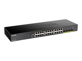 D-LINK 28-Port Smart Managed Gigabit Switch 4x 10G dlink green 3.0 24x 10/100/1000Mbit/s TP RJ-45 Port 4x 10Gbit/s Fiber SFP+