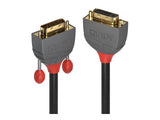 LINDY 0.5m DVI-D Dual Link Extension m/f Anthra Line