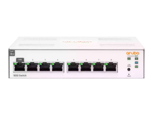 HPE Networking Instant On 1830 8G Switch Commutateur intelligent 8 x 10/100/1000 de bureau