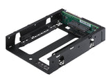 QNAP 3.5p SATA to dual 2.5p SATA drive adapter up to 9.5mm 2.5p drive height support HW RAID 0/1 JBOD Individual disk modes