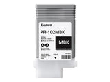CANON PFI-102MBK cartouche dencre teintée noir mat capacité standard 130ml pack de 1