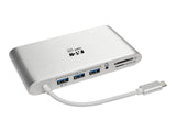 EATON TRIPPLITE USB-C Dock Dual Display 4K HDMI/mDP VGA USB 3.2 Gen 1 USB-A/C Hub GbE Memory Card 100W PD Charging