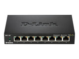 D-LINK 8-port 10/100/1000Mbps Gigabit Ethernet Switch - Metal Housing
