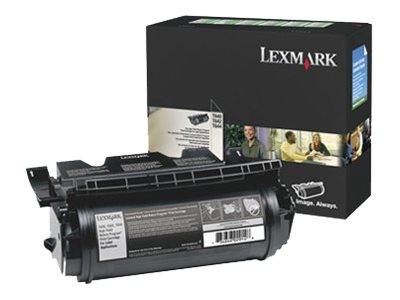 LEXMARK T640, T642, T644 cartouche de toner noir rendement élevé 21.000 pages pack de 1 retour programme etiketten-printcartridge