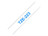 BROTHER P-TOUCH TZE-223 bleu sur blanc 9mm