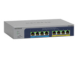 NETGEAR MS108UP 8Port Ultra60 PoE++ Multi-Gigabit 2.5G Ethernet Unmanaged Switch with 230W PoE-Budget 1G/2.5G-Ports Desktop/Wallmnt