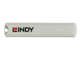 LINDY USB Type C Port Blocker Key - Pack of 4 Blockers Blue