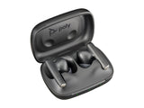 HP Poly Voyager Free 60 UC Carbon Black Earbuds +BT700 USB-C Adapter +Basic Charge Case