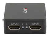 LINDY 2 Port HDMI 18G Splitter Compact