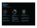 LOGITECH Heavy Equipment G-Series wheel and pedals set wired for PC