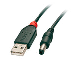 LINDY Adptor Cable USB A male DC 5.5/2.5mm male 1.5m