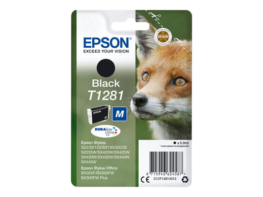 EPSON 6LB T1281 ink cartridge black standard capacity 5.9ml 1-pack RF-AM blister w/s