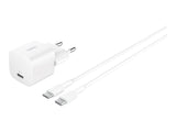 BELKIN 25W USB PD Wall Charger with PPS WHT w/1m C-C Cable