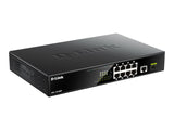 D-LINK 8 Gigabit PoE/PoE+ ports And 1 Gigabit port And 1 SFP port Metallic 125W PoE budget