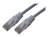 MCL network cable CAT 5e RJ45U / UTP - 0.5m Grey
