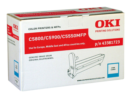 OKI C5800, C5900, C5550MFP tambour cyan capacité standard 20.000 pages pack de 1