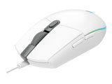 LOGITECH Gaming Mouse G203 LIGHTSYNC Mouse optical 6 buttons wired USB white