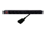 MCL Reglette electrique rackable 9 prises avec terre 16A cable C14