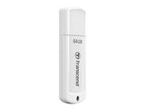 TRANSCEND 64Go Clé USB 2.0 - Blanc