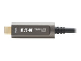 EATON TRIPPLITE USB-C AOC Cable M/M - USB 3.2 Gen 2 10 Gbps Plenum-Rated Fiber Active Optical Cable - Black 10m