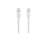 BELKIN BOOST CHARGE USB-C to USB-C Cable Braided 2m White