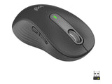 LOGITECH Signature M650 L LEFT Mouse large size left-handed optical 5 buttons wireless Bluetooth 2.4 GHz GRAPHITE