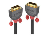 LINDY 25m DVI-D Cable M/M Anthra Line DVI-I 18+5 Single Link Digital + Analogue