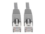 EATON TRIPPLITE Cat6a 10G-Certified Snagless Shielded STP Ethernet Cable RJ45m/M PoE Gray 7 ft. 2.13m