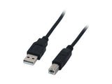 MCL Câble compatible USB 2.0 type A / B mâle - 1.80m Noir