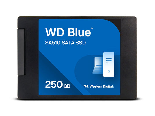 WD Blue SA510 SSD 250Go SATA III 6Gb/s cased 2.5p 7mm internal single-packed POWERED BY SANDISK