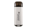 TRANSCEND ESD300S 512Go External SSD USB 10Gbps Type C Silver