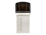 TRANSCEND 64Go Clé USB3.1 Gen 1- On The Go - Type A et C - Argentée