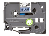 BROTHER P-TOUCH TZE-541 noir sur bleu 18mm