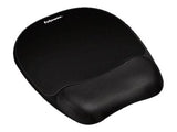 FELLOWES Tapis de souris repose poignet Mousse Mémoire de forme Noir