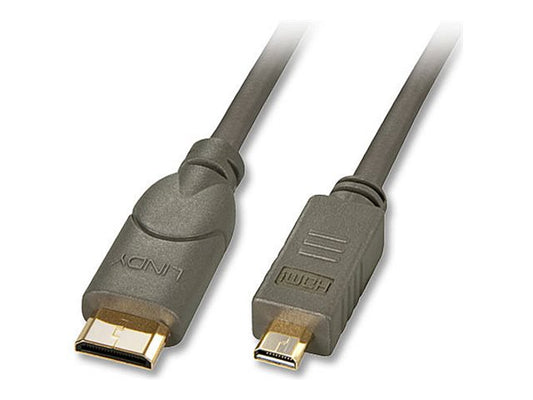 LINDY Mini HDMI to Micro HDMI 0.5m plug Type C to Type D