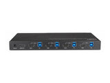 LINDY KVM Switch HDMI 4K60 USB 3.0 & Audio 4 Port