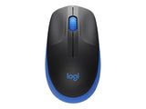 LOGITECH M190 Mouse optical 3 buttons wireless USB wireless receiver blue