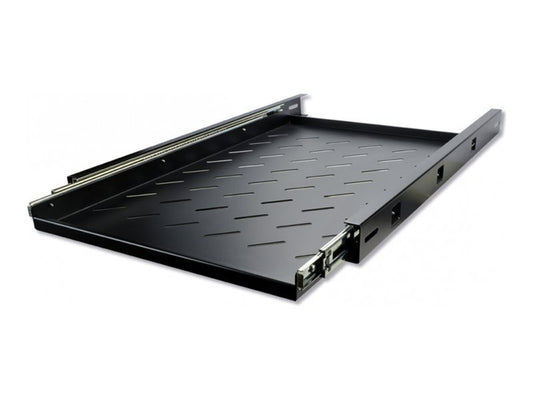 MCL 19p 1U black sliding tray for rack depth 1000
