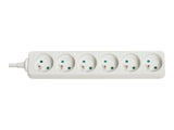 LINDY 6 way Mains Gang Socket FR France