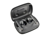 HP Poly Voyager Free 60 UC Carbon Black Earbuds +BT700 USB-C Adapter +Basic Charge Case