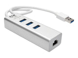 EATON TRIPPLITE USB 3.0 SuperSpeed to Gigabit Ethernet NIC Network Adapter with 3 Port USB 3.0 Hub