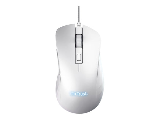 TRUST Souris gaming filaire YBAR+ blanche