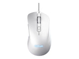 TRUST Souris gaming filaire YBAR+ blanche